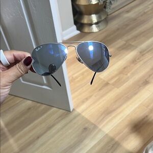 Ray-Ban Silver Frame Aviator Sunglasses